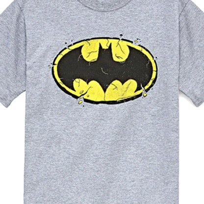 Boy's DC Comics Batman Crumbling Bat Logo Graphic Tee T-Shirt