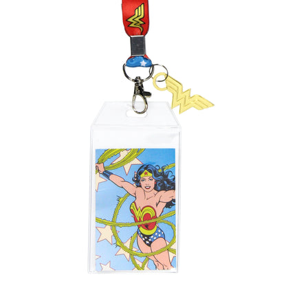DC Comics Wonder Woman Lanyard with Rubber Charm