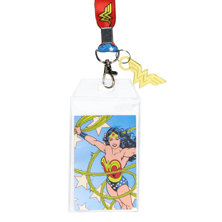DC Comics Wonder Woman Lanyard with Rubber Charm