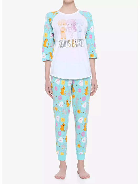 Women's Fruits Basket Tohru Kyo Yuki Girls Thermal Pajama Set