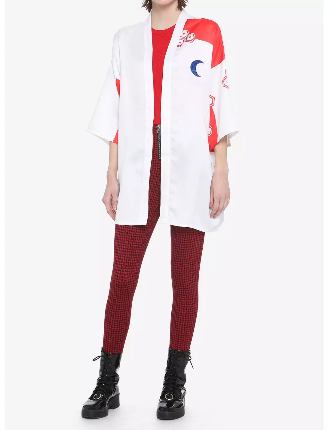 Sesshomaru InuYasha kimono robe by Bioworld featuring traditional Japanese design and intricate patterns, displayed on a mannequin.