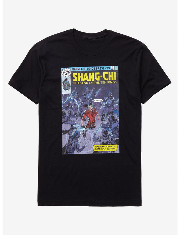 Men's Marvel Shang-Chi and the Legend of the Ten Rings Comic Book Cover T-Shirt Tee