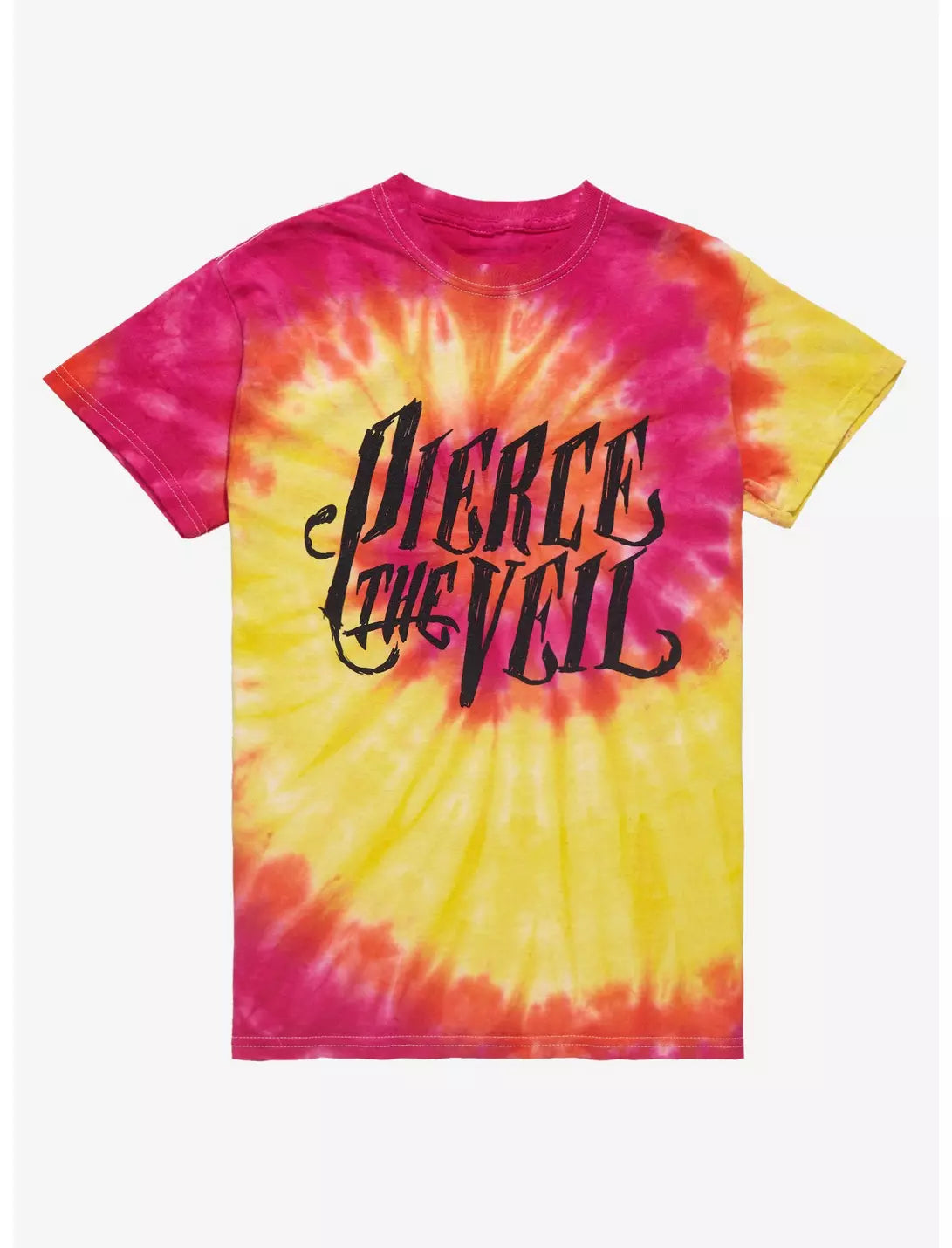 Men's Pierce The Veil Logo Tie-Dye Graphic T-Shirt Tee