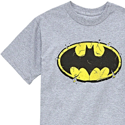 Boy's DC Comics Batman Crumbling Bat Logo Graphic Tee T-Shirt