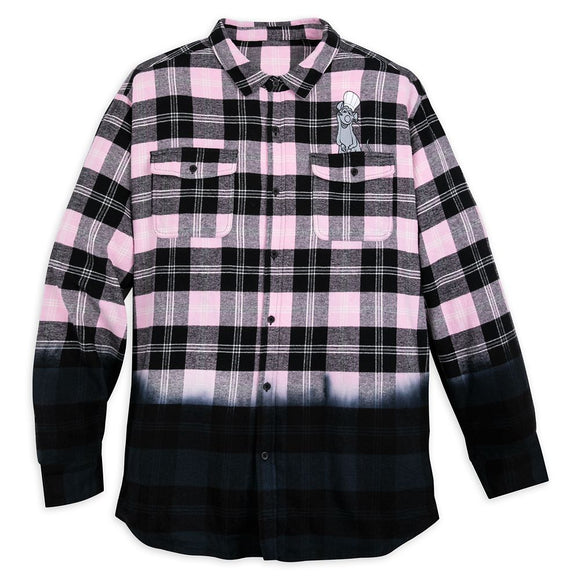 Adults Ratatouille Remy Pink Fade Flannel Shirt