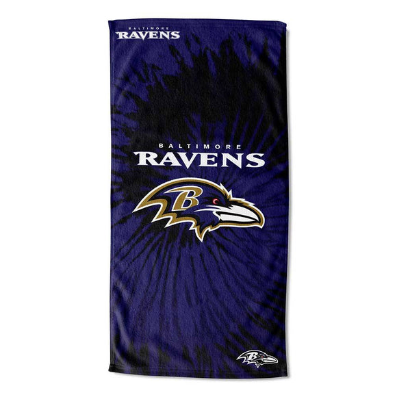 Northwest NFL Baltimore Ravens Pyschedlic Beach Towel 30