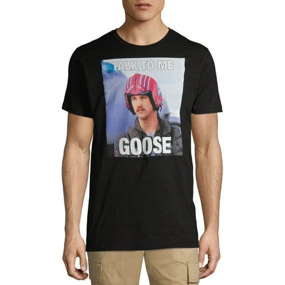 Men's Big Top Gun Talk To Me Goose Graphic T-shirt Tee