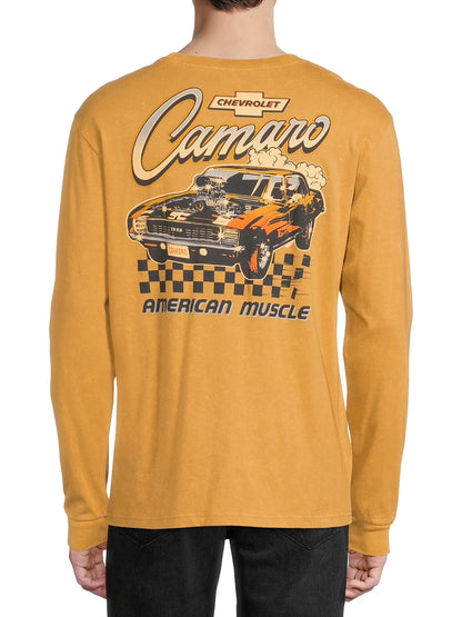 Men's Chevrolet Camaro American Muscle Long Sleeve Graphic T-Shirt
