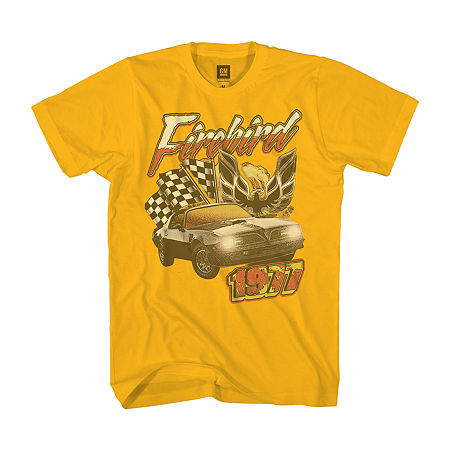 Men's Pontiac Firebird 1977 Crew Neck Short Sleeve Regular Fit Graphic T-Shirt Tee