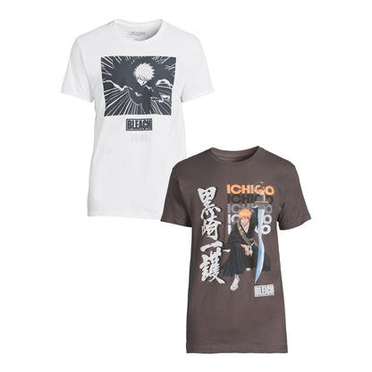 Men's Bleach Anime Graphic T-Shirt 2-Pack