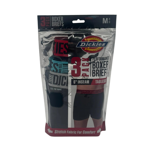 Pack of Dickies boxer briefs on a white background