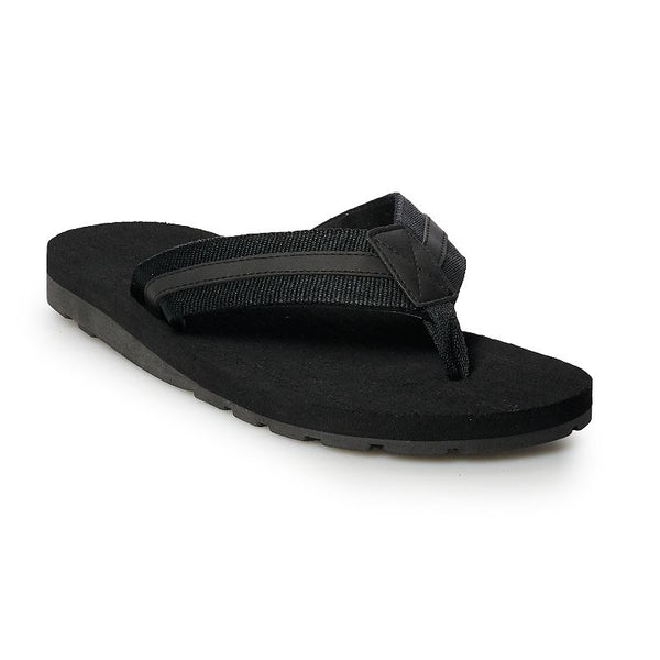 Men's Vintage Stone Black Flip Flop Sandals