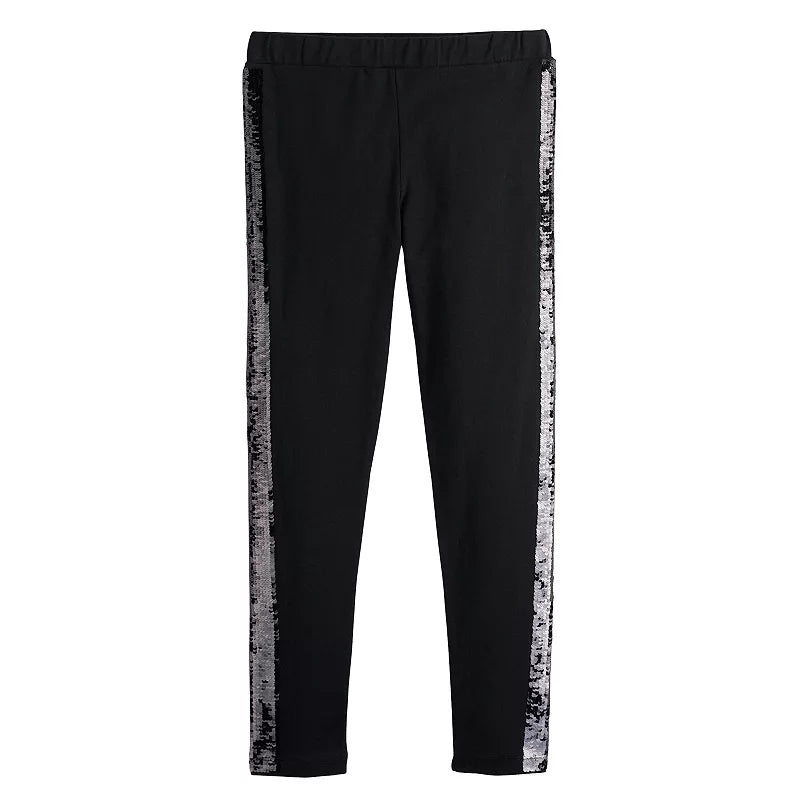 Girl's Disney's D-Signed Descendants 3 Sequin Side Strip Leggings