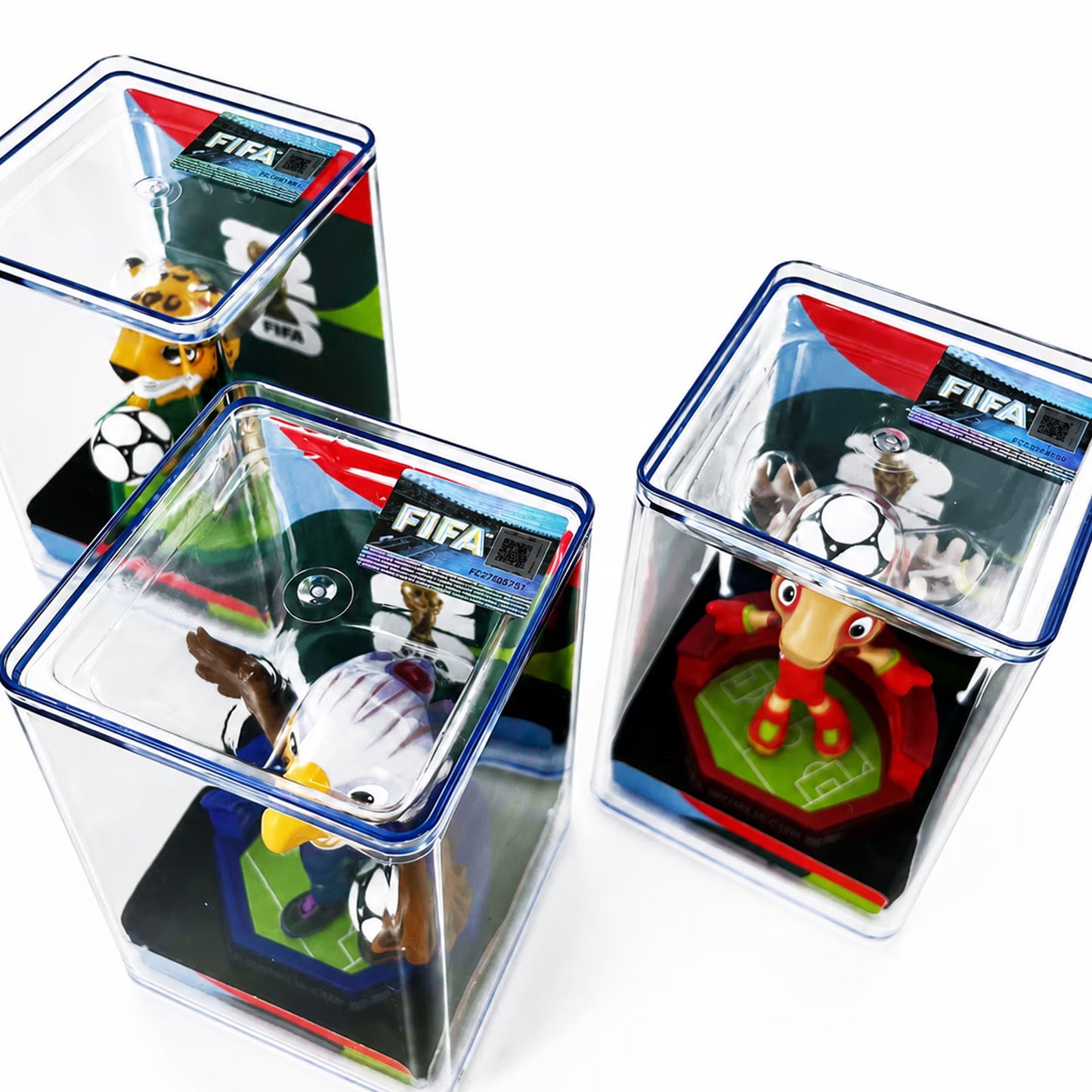 FIFA 2026 World Cup Official Licensed Mascot Toy Figurines Set of 3 (Maple, Zayu & Clutch), Collectable Soccer FIFA 26 Mascot Toys