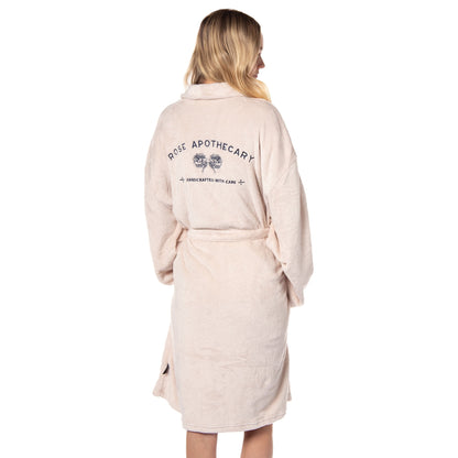 Schitt's Creek Gift Plush Fleece Luxury Bathrobe Robe Rose Apothecary