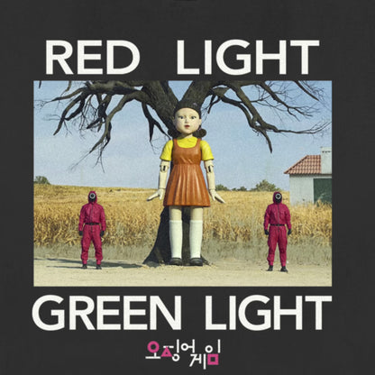 Men's Squid Game Red Light Green Light Scene Graphic Tee T-Shirt
