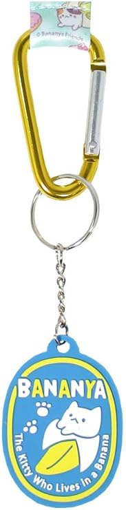 Bananya Wristlet Keychain | Bananya Cat Wrist Lanyard For Key, Wallet, Cell Phone, ID Badges