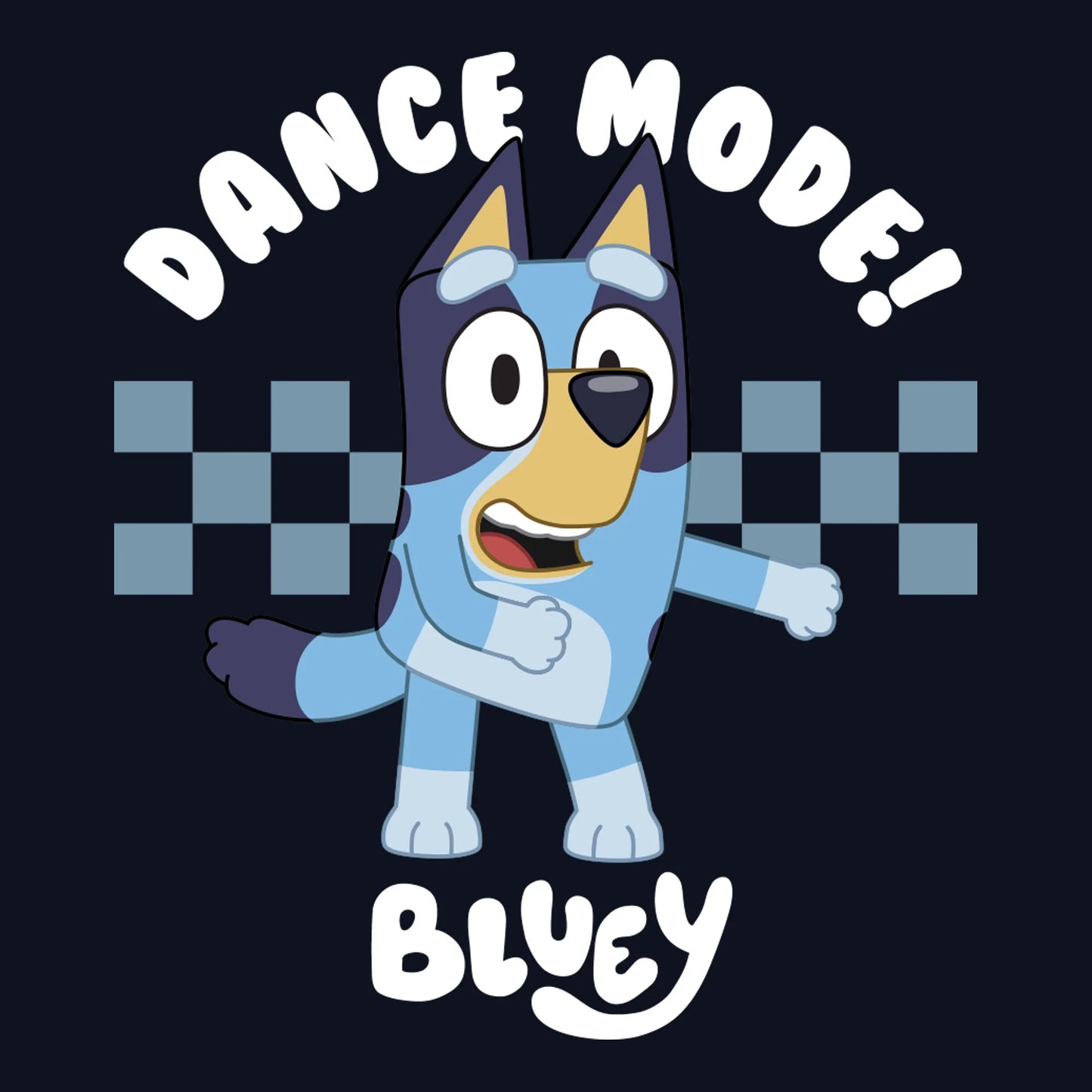 Boys Bluey Dance Mode Blue Heeler T Shirt
