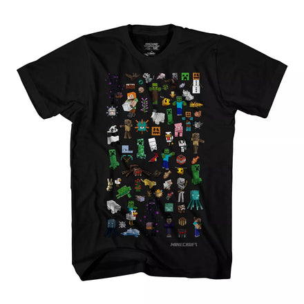 Boys 8-20 Minecraft Characters Short Sleeve Graphic Tee