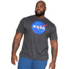 Men's Big & Tall NASA Logo Heather Grey Tee T-Shirt
