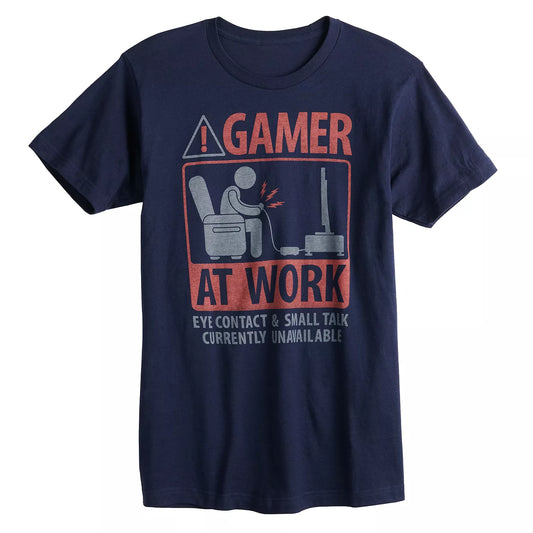 Men's Gamer At Work Graphic Tee T-Shirt