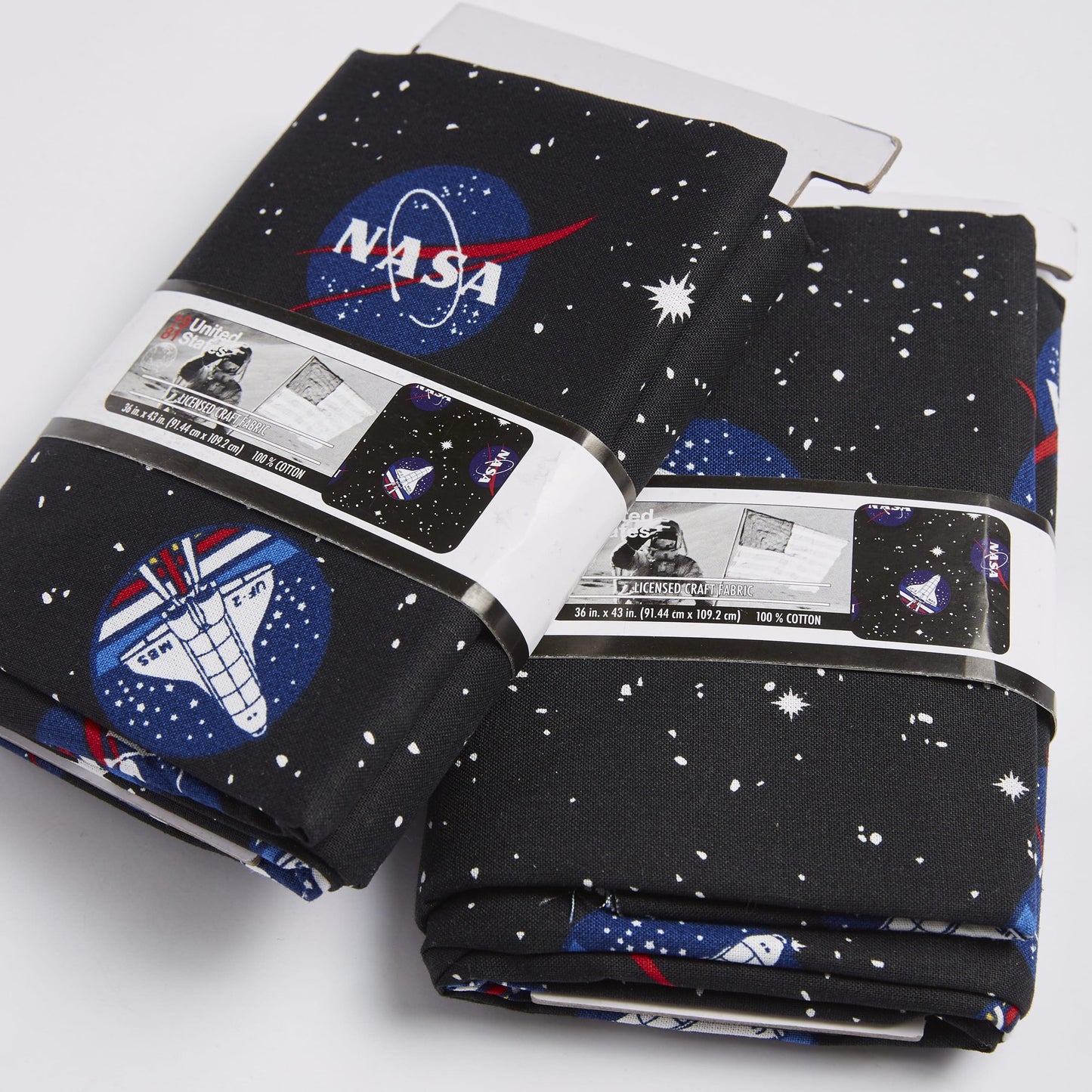 Nasa Space Shuttle Precut Cotton Fabric, 2-Pack, 2 Yard