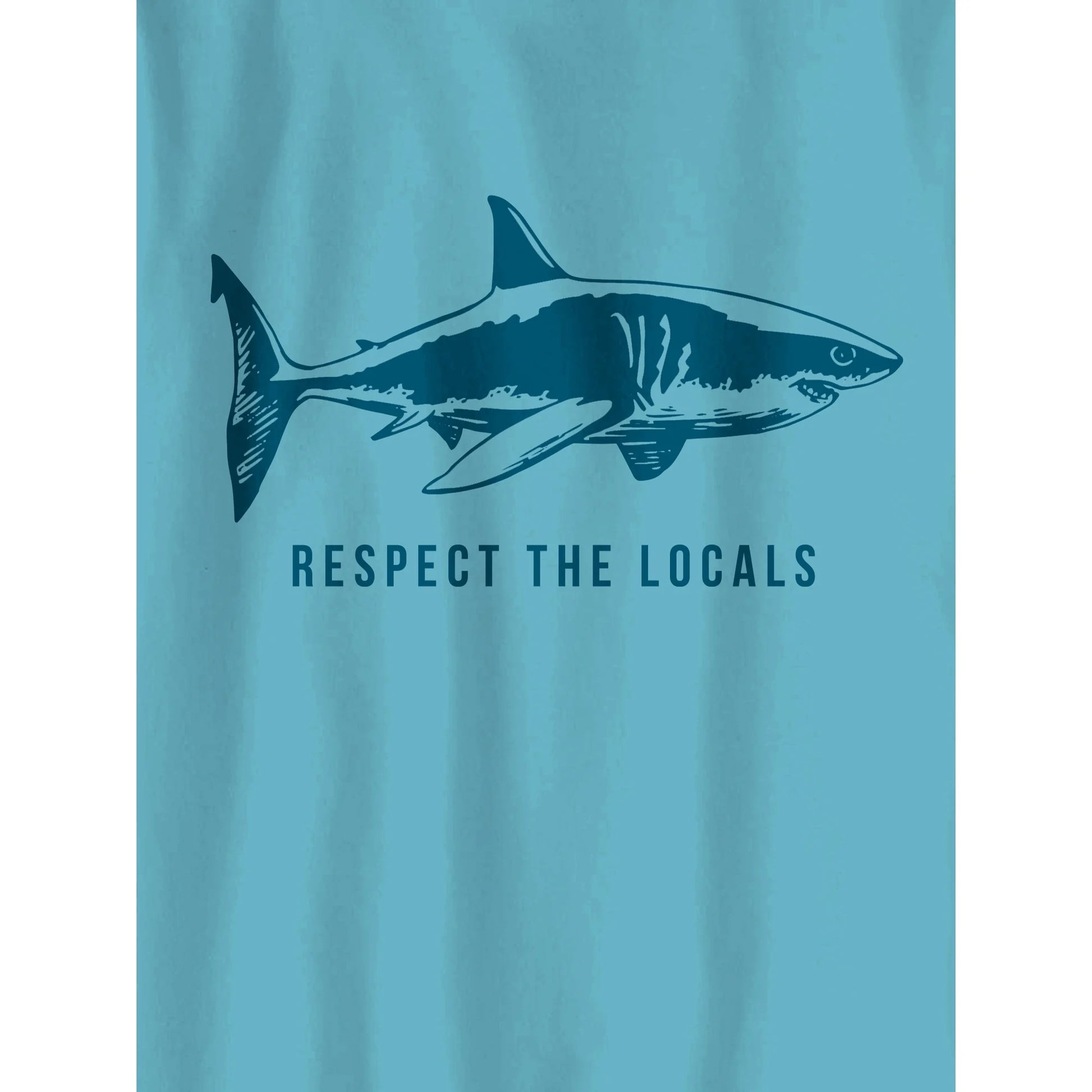 Boy wearing Wonder Nation Respect The Locals graphic T-shirt in blue, featuring bold text and casual fit.