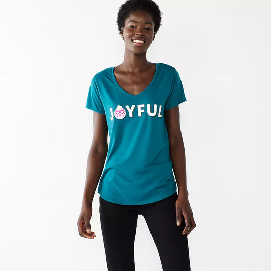 Women's Celebrate Together Holiday Joyful Tee T-Shirt