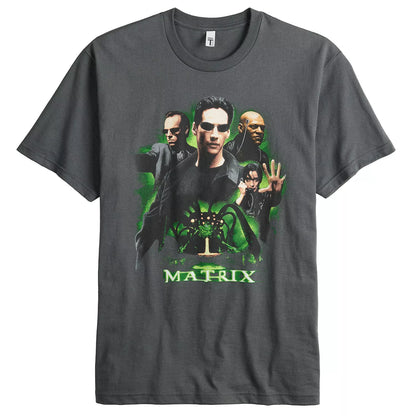 Men's Matrix Movie Poster Graphic Tee T-Shirt