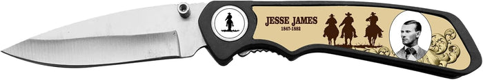 KN 1962-JJ 3" Jesse James Commemorative Pocket Knife Gift-Ready Blister Pack