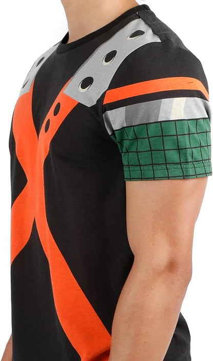 Men's My Hero Academia Bakugo Hero Suit Cosplay T-Shirt Tee