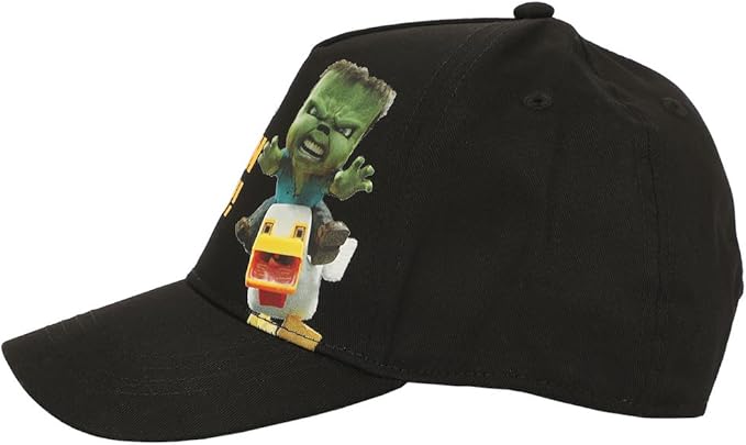 A Minecraft Movie Chicken Jockey Youth Black Traditional Adjustable Baseball Cap