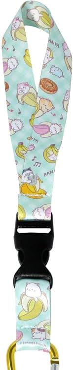 Bananya Wristlet Keychain | Bananya Cat Wrist Lanyard For Key, Wallet, Cell Phone, ID Badges - Rex Distributor, Inc. Wholesale Licensed Products and T-shirts, Sporting goods,