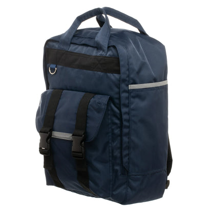 Men's Square Backpack Built Up Backpack for Men