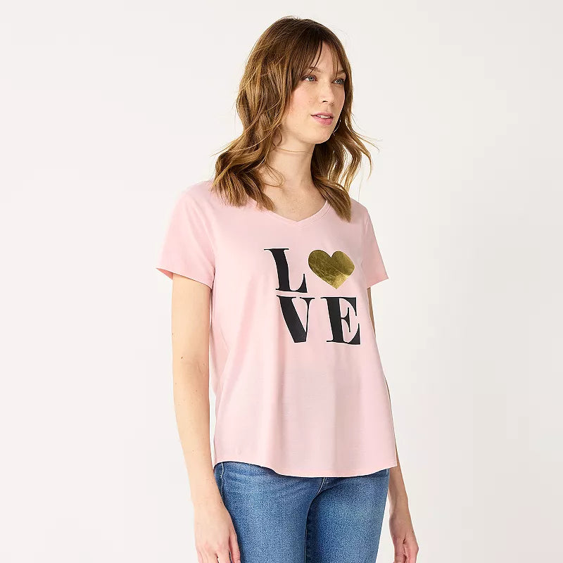 Women's Celebrate Together Love Graphic Tee T-Shirt Pink - Rex Distributor, Inc. Wholesale Licensed Products and T-shirts, Sporting goods,