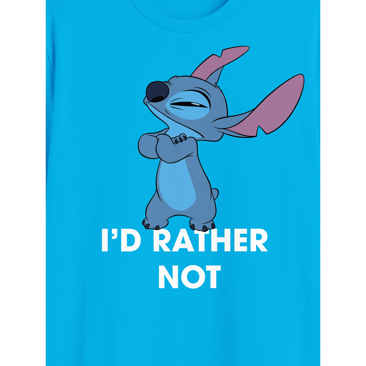 Men's Disney Lilo & Stitch I'd Rather Not T-Shirt Tee