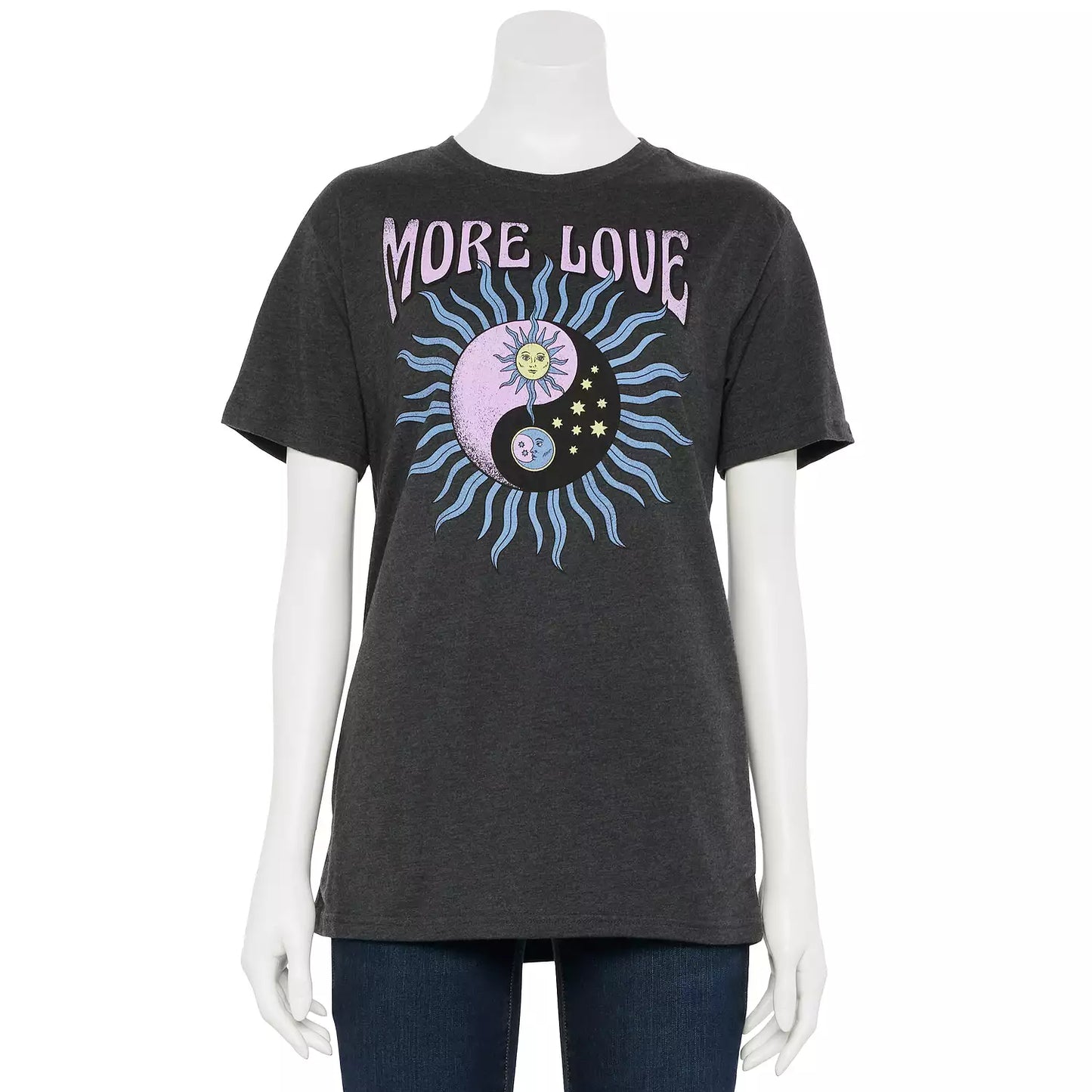 Women's Juniors' More Love Sun Graphic Tee T-Shirt
