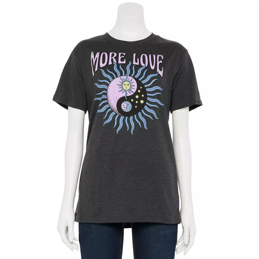 Women's Juniors' More Love Sun Graphic Tee T-Shirt