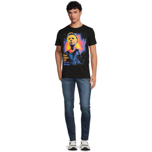 Men's Halloween The Night He Came Home Graphic Tee T-Shirt