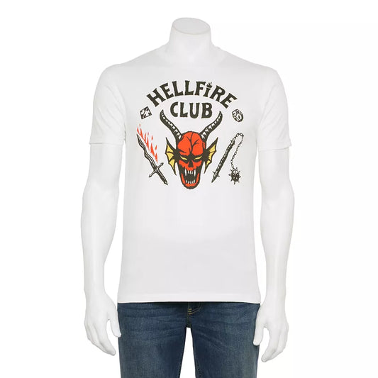 Men's Hellfire Stranger Things Hellfire Club Graphic Tee T-Shirt - Rex Distributor, Inc. Wholesale Licensed Products and T-shirts, Sporting goods,