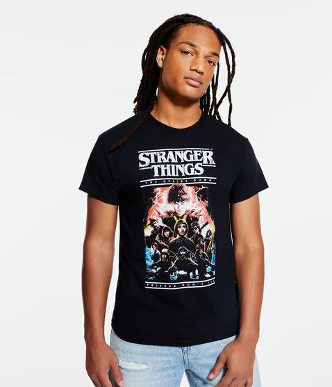 Men's Stranger Things The Upside Down & Friends Don't Lie Graphic Tee T-Shirt