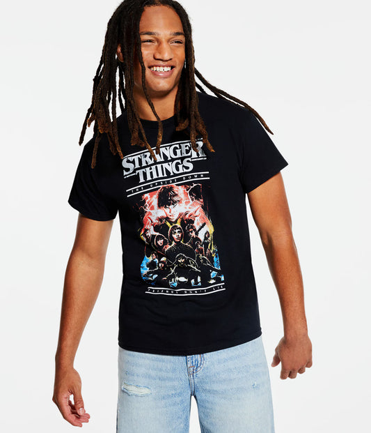 Men's Stranger Things The Upside Down & Friends Don't Lie Graphic Tee T-Shirt