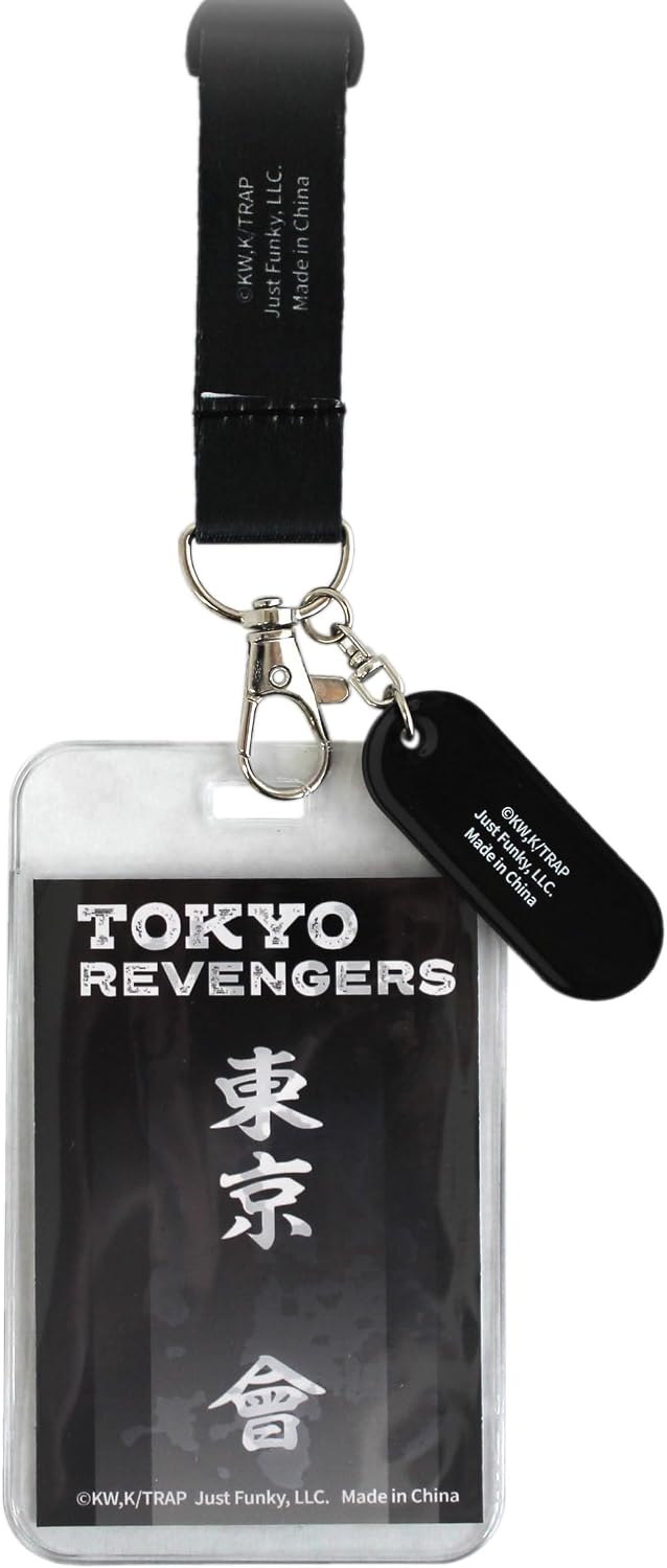 Tokyo Revengers Manga Anime ID Badge Holder Lanyard Keychain Lanyard w/Rubber Pendant