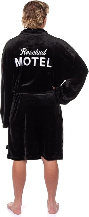 Schitt's Creek Gift Plush Fleece Luxury Bathrobe Robe Rosebud Hotel