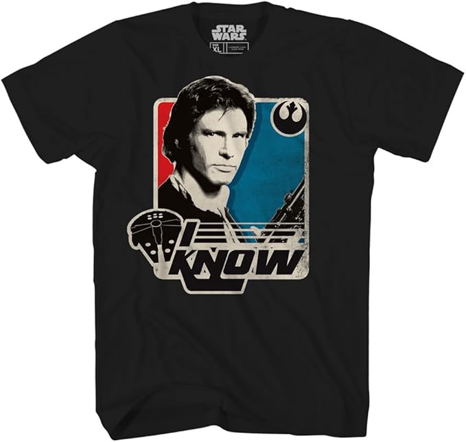 Men's Star Wars Han Solo I Know Graphic T-Shirts Tee