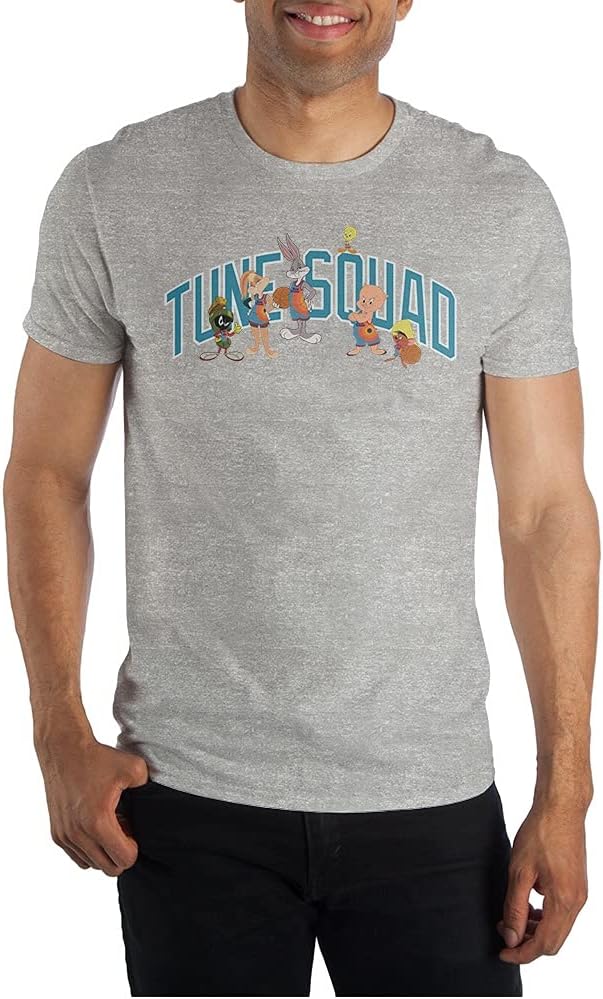 Men's Space Jam 2: A New Legacy Tune Squad Block Letters Tee T-Shirt