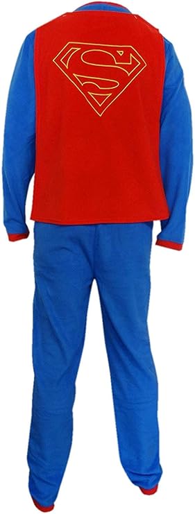 Superman DC Comics Adult Costume Pajamas Cosplay Jumpsuit