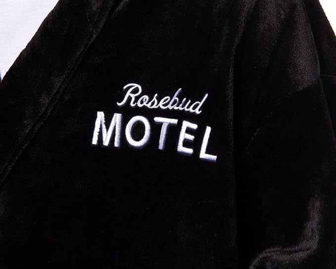 Schitt's Creek Gift Plush Fleece Luxury Bathrobe Robe Rosebud Hotel