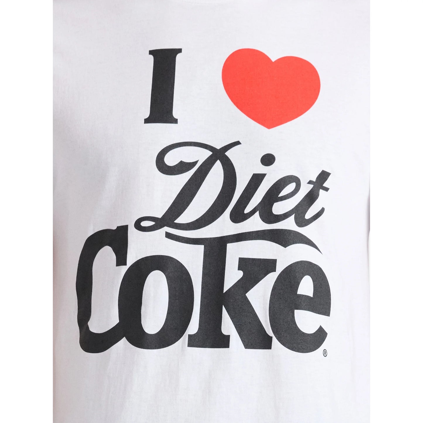 Men's I Heart Diet Coke Logo Graphic Tee T-Shirt