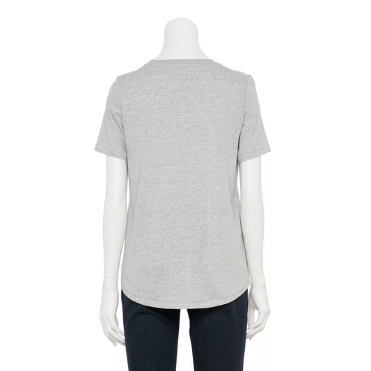 Women's juniors Yellowstone Dutton Ranch silhouettes graphic T-shirt by Mad Engine, featuring a black tee with ranch-themed graphic design.